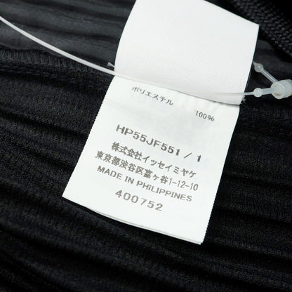 [Used] Homme Plisse Issey Miyake Polyester Pleated Easy Pants Black [1] [Condition Rank A] [Men&