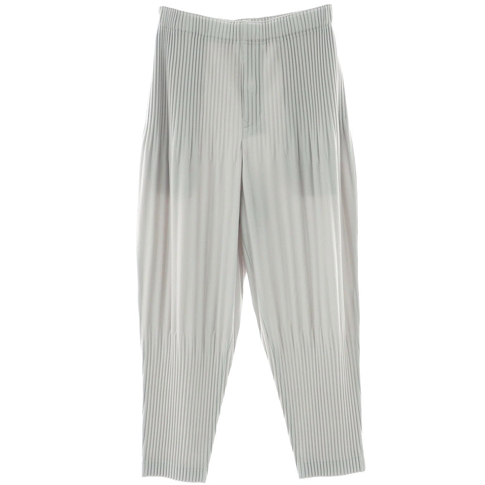 【中古】オム プリッセ イッセイミヤケ HOMME PLISSE ISSEY MIYAKE ポリエステル プリーツ イージーパンツ ライトグレー【 1 】【 状態ランクA 】【 メンズ 】[DPD]