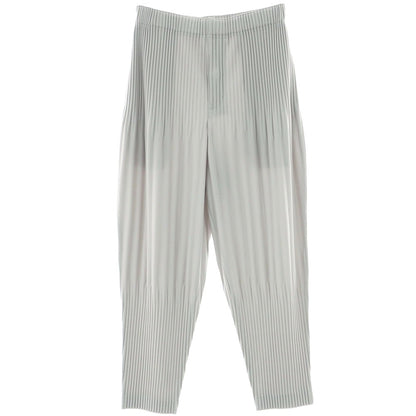 [Used] Homme Plissé Issey Miyake Polyester Pleated Easy Pants Light Gray [1] [Condition Rank A] [Men&