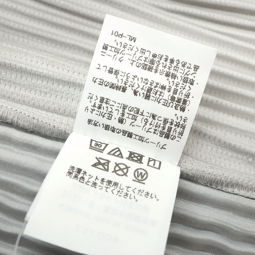【中古】オム プリッセ イッセイミヤケ HOMME PLISSE ISSEY MIYAKE ポリエステル プリーツ イージーパンツ ライトグレー【 1 】【 状態ランクA 】【 メンズ 】[DPD]