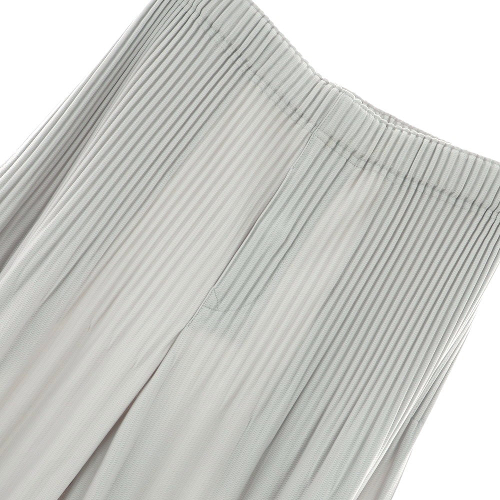 [Used] Homme Plissé Issey Miyake Polyester Pleated Easy Pants Light Gray [1] [Condition Rank A] [Men&