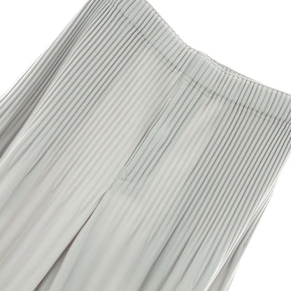 [Used] Homme Plissé Issey Miyake Polyester Pleated Easy Pants Light Gray [1] [Condition Rank A] [Men&