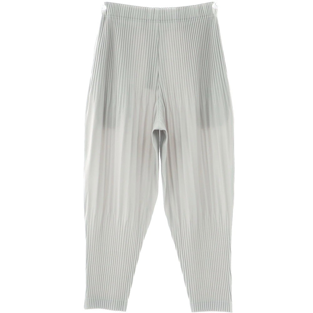 【中古】オム プリッセ イッセイミヤケ HOMME PLISSE ISSEY MIYAKE ポリエステル プリーツ イージーパンツ ライトグレー【 1 】【 状態ランクA 】【 メンズ 】[DPD]