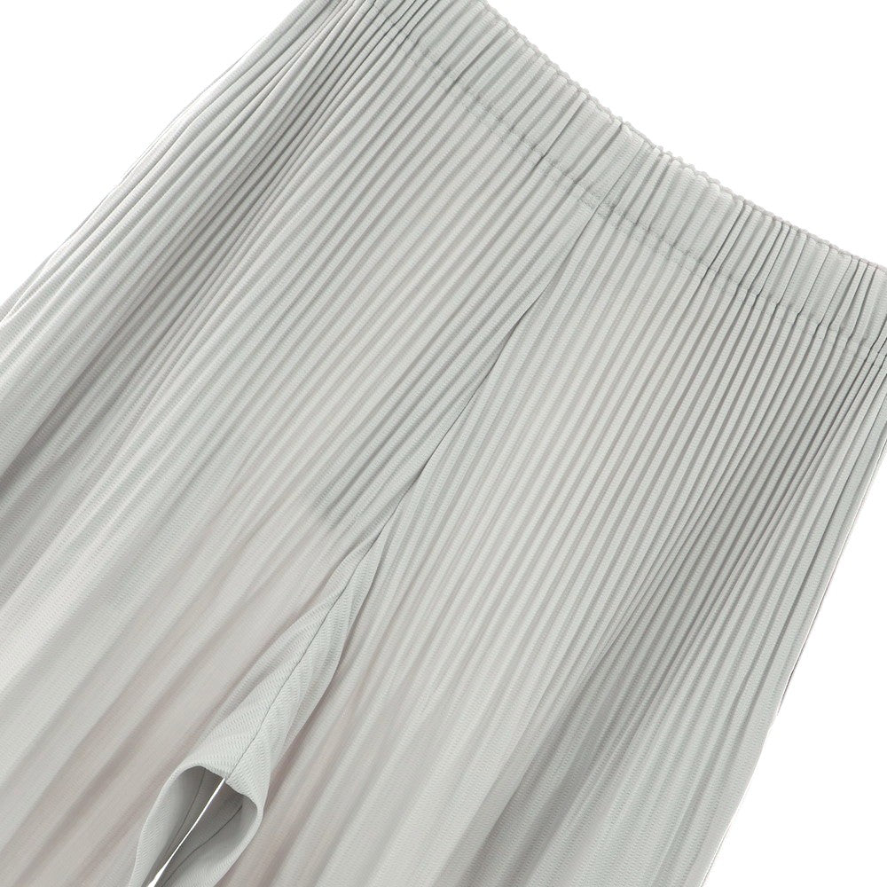 [Used] Homme Plissé Issey Miyake Polyester Pleated Easy Pants Light Gray [1] [Condition Rank A] [Men&