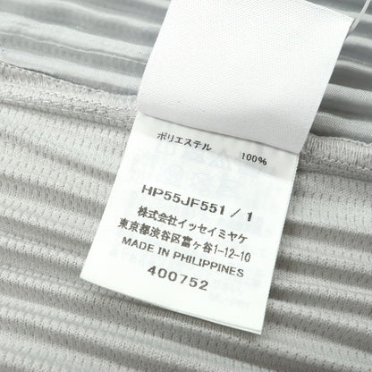 [Used] Homme Plissé Issey Miyake Polyester Pleated Easy Pants Light Gray [1] [Condition Rank A] [Men&