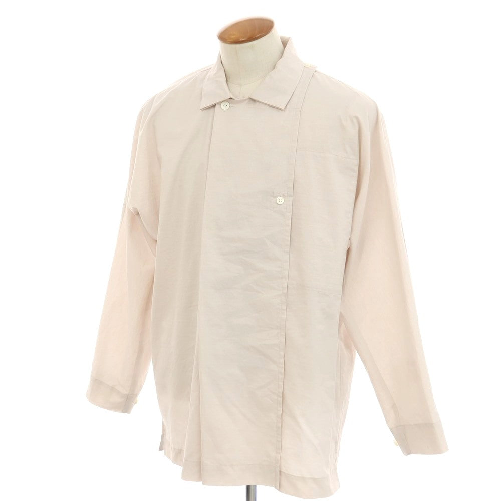 [Used] Homme Plisse Issey Miyake HOMME PLISSE ISSEY MIYAKE Spring/Summer 2025 Cotton Nylon Casual Shirt Pink Beige x White [2] [Condition Rank A] [Men&
