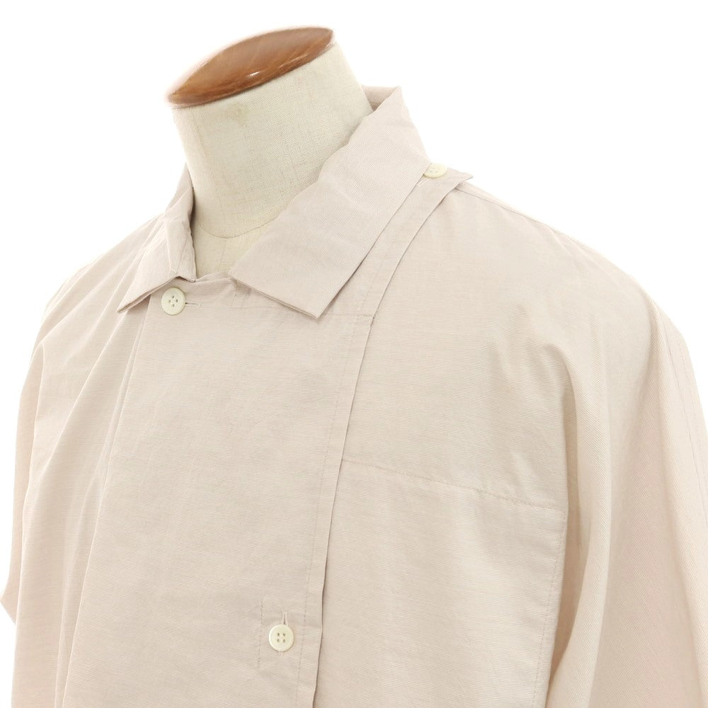 [Used] Homme Plisse Issey Miyake HOMME PLISSE ISSEY MIYAKE Spring/Summer 2025 Cotton Nylon Casual Shirt Pink Beige x White [2] [Condition Rank A] [Men&