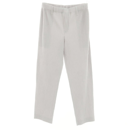 【SALE10％OFF/返品不可】【中古】オム プリッセ イッセイミヤケ HOMME PLISSE ISSEY MIYAKE ポリエステル プリーツ加工 イージーパンツ ライトグレー【 3 】【 状態ランクA 】【 メンズ 】