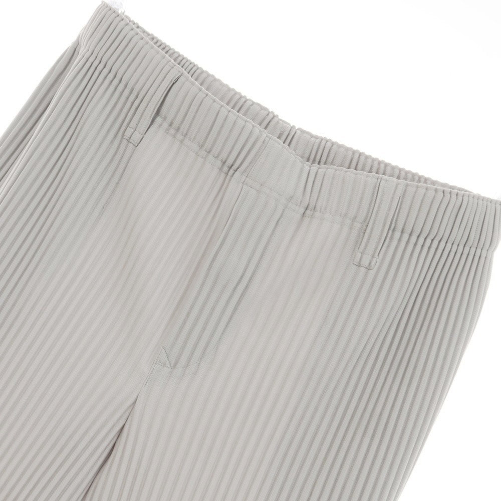 【SALE10％OFF/返品不可】【中古】オム プリッセ イッセイミヤケ HOMME PLISSE ISSEY MIYAKE ポリエステル プリーツ加工 イージーパンツ ライトグレー【 3 】【 状態ランクA 】【 メンズ 】