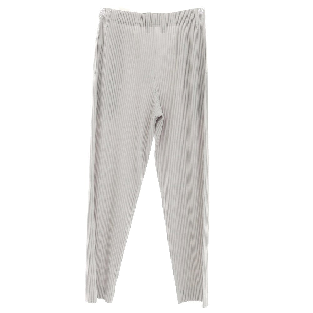 【SALE10％OFF/返品不可】【中古】オム プリッセ イッセイミヤケ HOMME PLISSE ISSEY MIYAKE ポリエステル プリーツ加工 イージーパンツ ライトグレー【 3 】【 状態ランクA 】【 メンズ 】