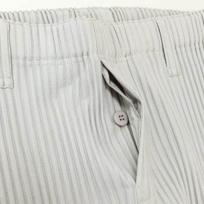 【SALE10％OFF/返品不可】【中古】オム プリッセ イッセイミヤケ HOMME PLISSE ISSEY MIYAKE ポリエステル プリーツ加工 イージーパンツ ライトグレー【 3 】【 状態ランクA 】【 メンズ 】