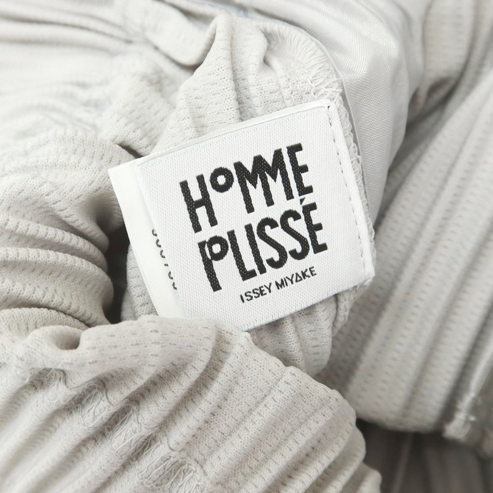【SALE10％OFF/返品不可】【中古】オム プリッセ イッセイミヤケ HOMME PLISSE ISSEY MIYAKE ポリエステル プリーツ加工 イージーパンツ ライトグレー【 3 】【 状態ランクA 】【 メンズ 】