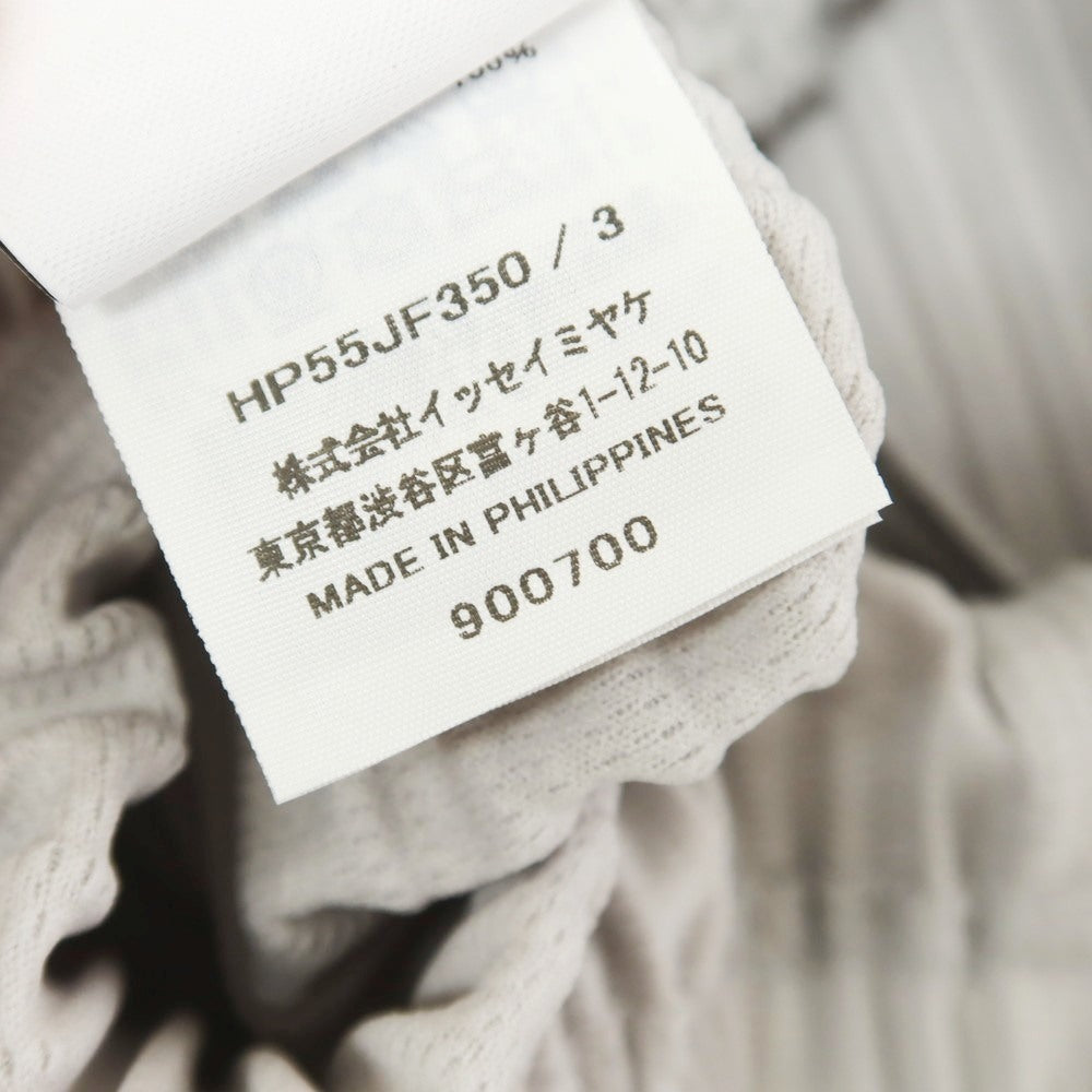 【SALE10％OFF/返品不可】【中古】オム プリッセ イッセイミヤケ HOMME PLISSE ISSEY MIYAKE ポリエステル プリーツ加工 イージーパンツ ライトグレー【 3 】【 状態ランクA 】【 メンズ 】