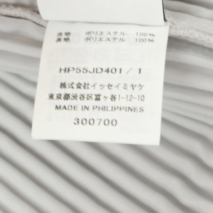 [Used] Homme Plisse Issey Miyake Pleated Casual Jacket Light Gray [1] [Condition Rank A] [Men&