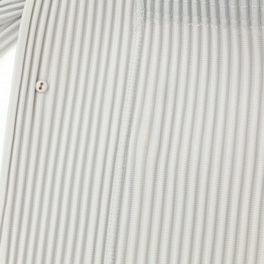 [Used] Homme Plisse Issey Miyake Pleated Casual Jacket Light Gray [1] [Condition Rank A] [Men&
