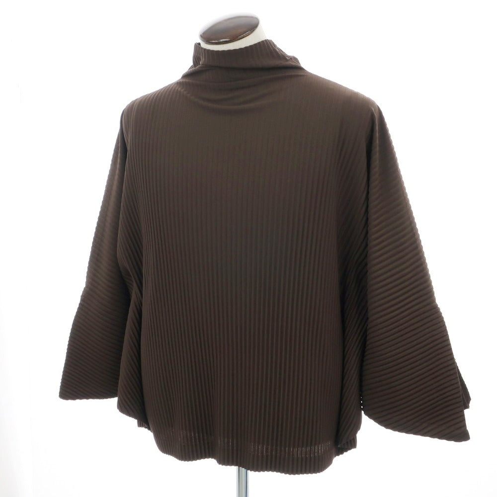 [Used] Homme Plissé Issey Miyake Spring/Summer 2025 Pleated Cut and Sew Dark Brown [No description (L size)] [Condition Rank A] [Men&