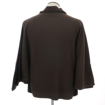 [Used] Homme Plissé Issey Miyake Spring/Summer 2025 Pleated Cut and Sew Dark Brown [No description (L size)] [Condition Rank A] [Men&