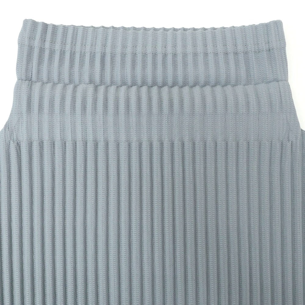 [Used] Homme Plissé Issey Miyake Spring/Summer 2025 Pleated High Neck Short Sleeve Cut and Sew Blue Gray [No Size (L)] [Condition Rank A] [Men&