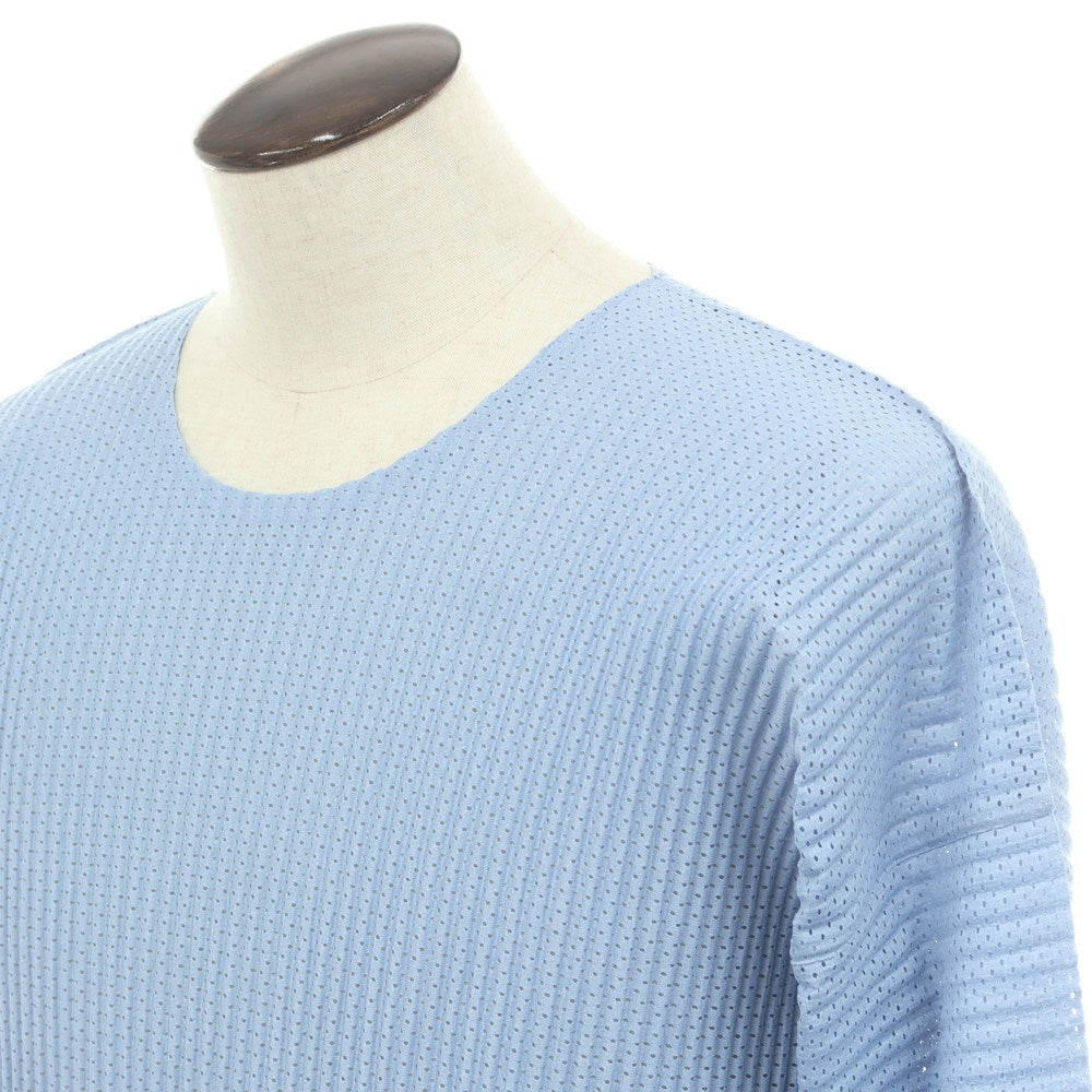 【中古】オム プリッセ イッセイミヤケ HOMME PLISSE ISSEY MIYAKE 2025年春夏 プリーツ 長袖 カットソー ライトブルー【 表記なし（L位） 】【 状態ランクA 】【 メンズ 】