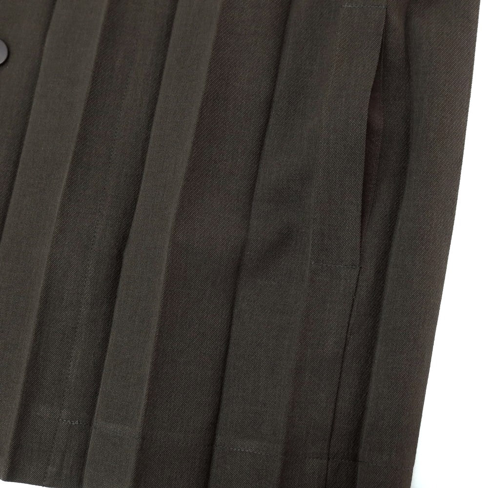 【中古】オム プリッセ イッセイミヤケ HOMME PLISSE ISSEY MIYAKE 2025年春夏 アコーディオンプリーツ ベスト ダークブラウン【サイズ表記なし（L位）】【 状態ランクA 】【 メンズ 】