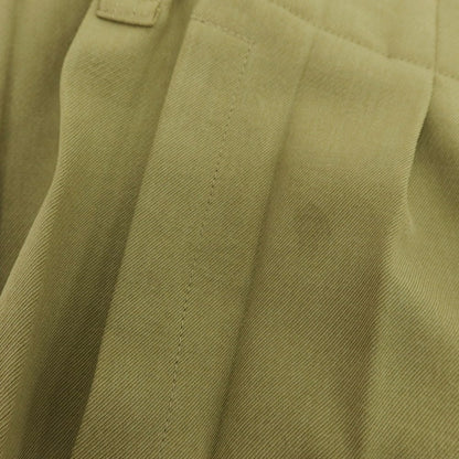 【中古】オム プリッセ イッセイミヤケ HOMME PLISSE ISSEY MIYAKE 2025年春夏 ポリエステル系 プリーツ ストレートパンツ グリーン【 表記なし（L位） 】【 状態ランクA 】【 メンズ 】