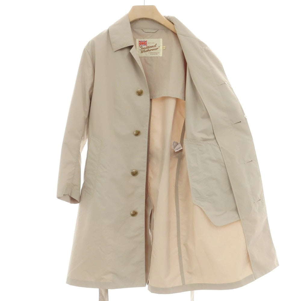 【中古】トラディショナルウェザーウェア Traditional Weatherwear ポリエステル ステンカラーコート ベージュ【 サイズ34 】【 状態ランクB 】【 メンズ 】 [DPD]