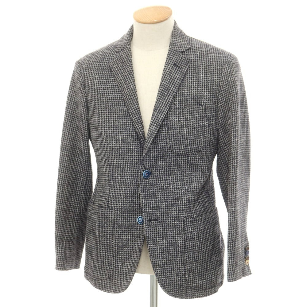 [Used] Atipico AT.P.CO Cotton Polyester Houndstooth Jacket Navy x White [44] [Condition Rank C] [Men&