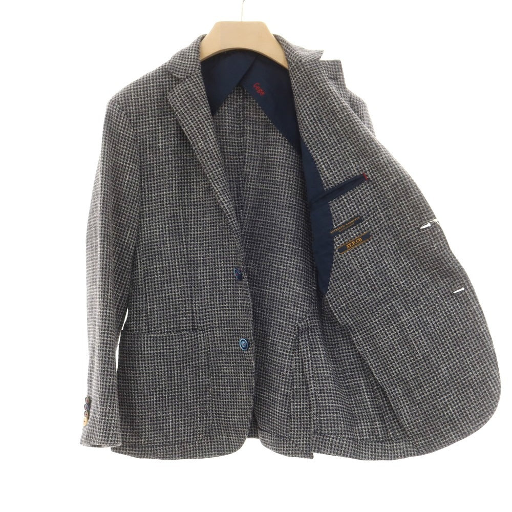 [Used] Atipico AT.P.CO Cotton Polyester Houndstooth Jacket Navy x White [44] [Condition Rank C] [Men&