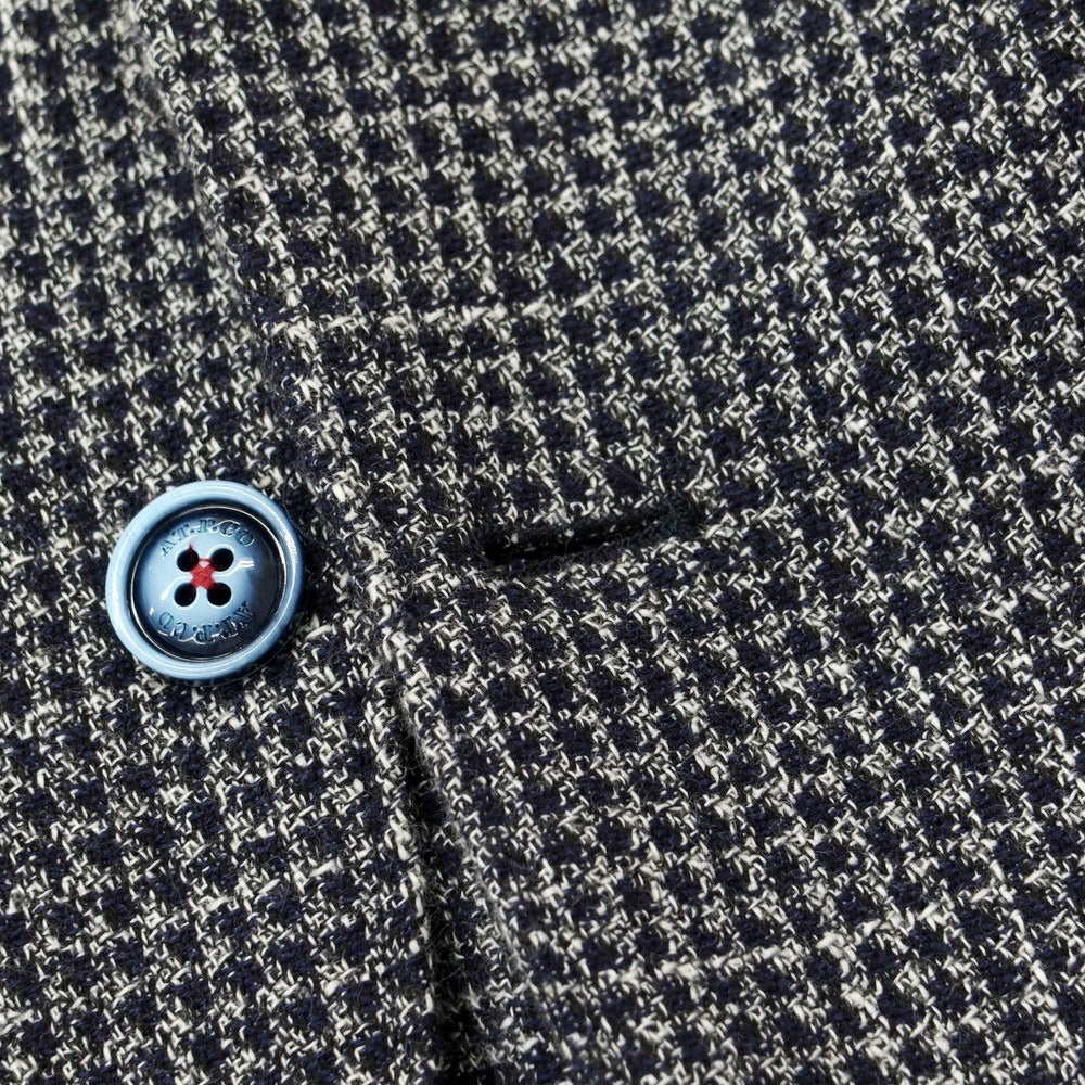 [Used] Atipico AT.P.CO Cotton Polyester Houndstooth Jacket Navy x White [44] [Condition Rank C] [Men&