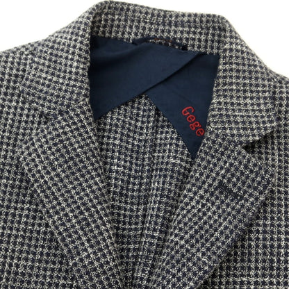[Used] Atipico AT.P.CO Cotton Polyester Houndstooth Jacket Navy x White [44] [Condition Rank C] [Men&
