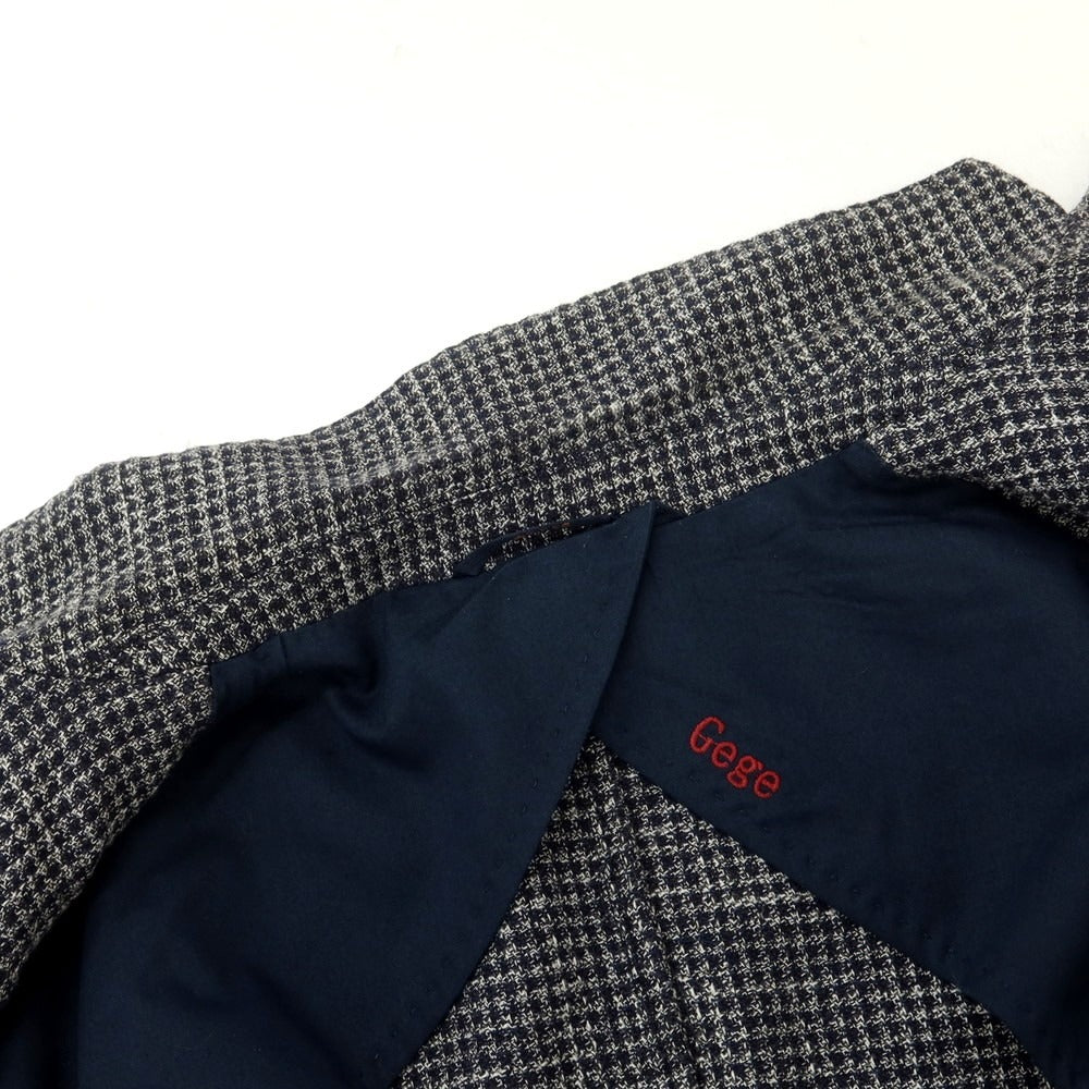 [Used] Atipico AT.P.CO Cotton Polyester Houndstooth Jacket Navy x White [44] [Condition Rank C] [Men&