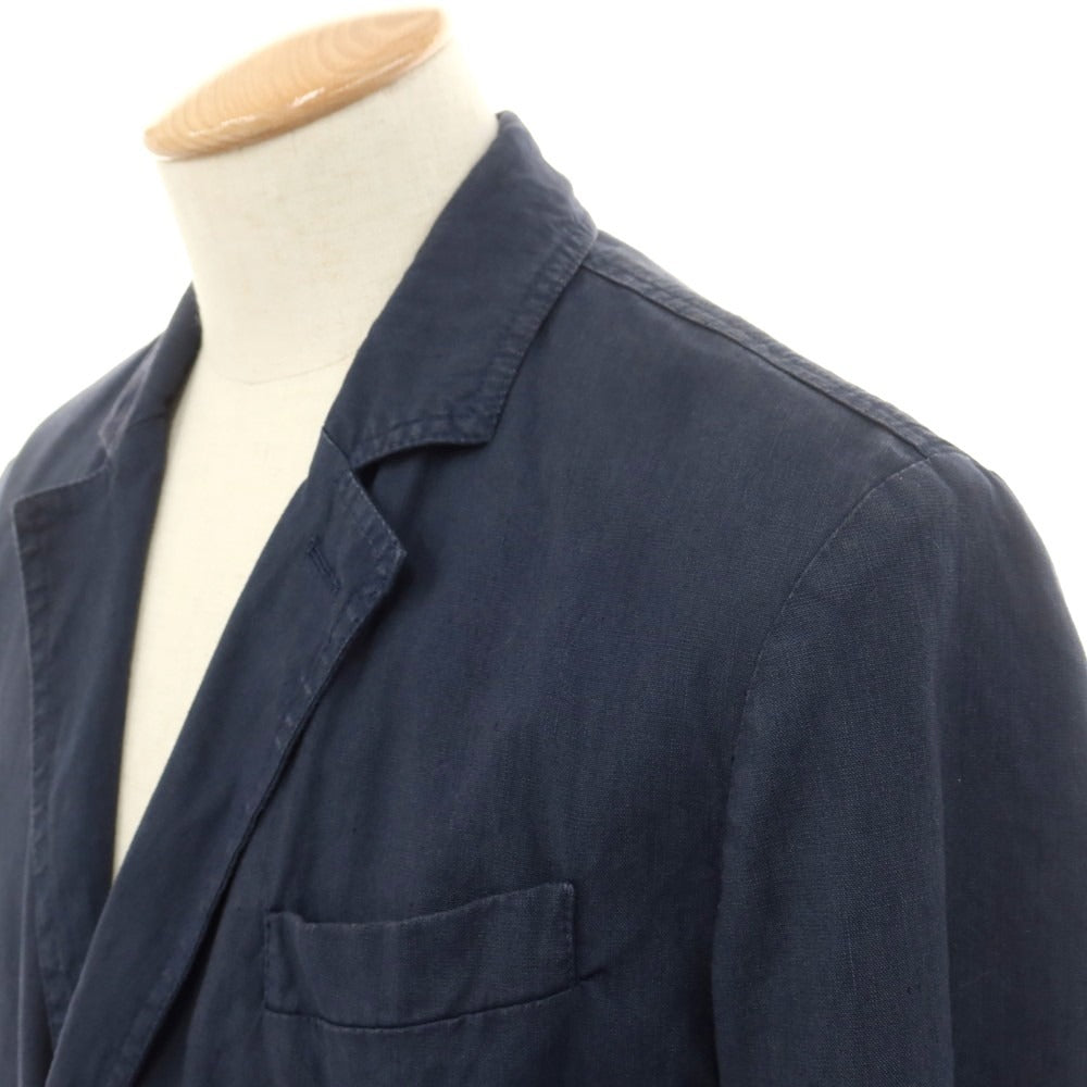【中古】シーピーカンパニー C.P.Company ストレッチリネンコットン ジャケット ネイビー【 44 】【 状態ランクC 】【 メンズ 】