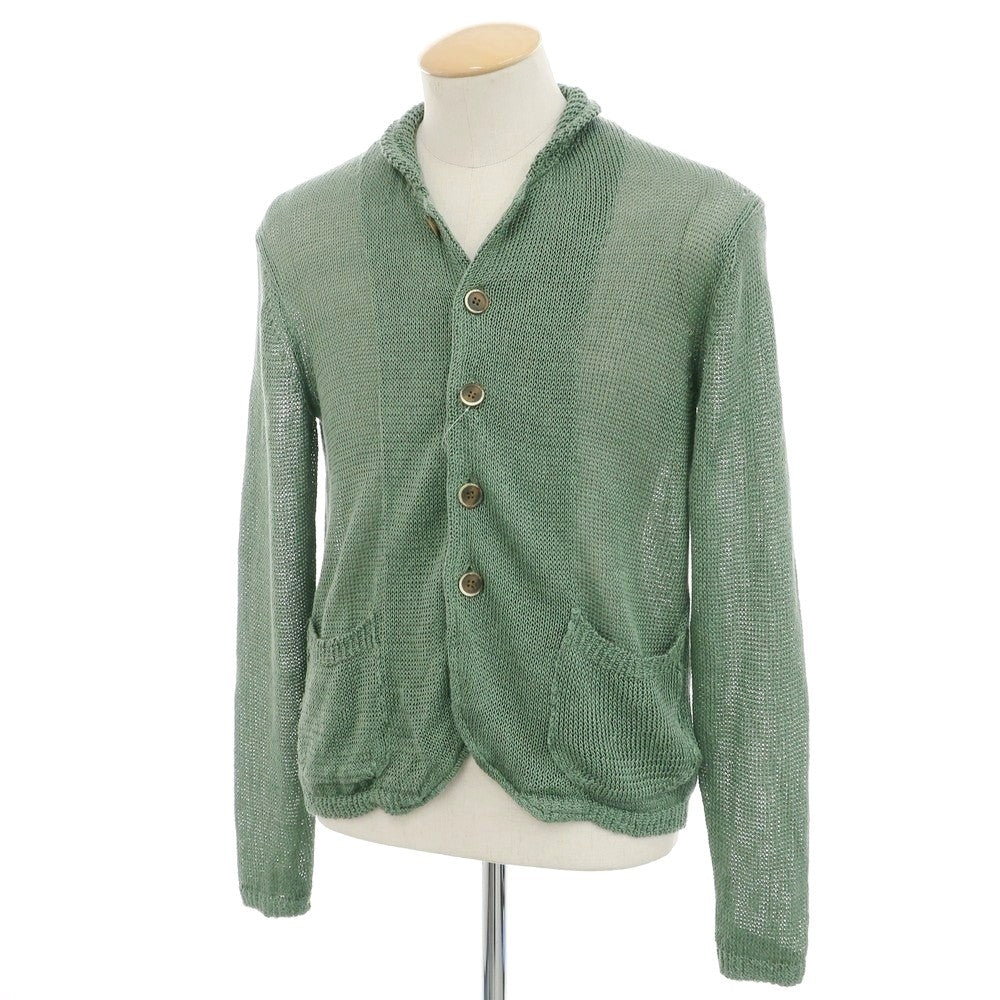 [Used] TRENTA OTTO Linen Knit Cardigan Green [1] [Condition Rank B] [Men&