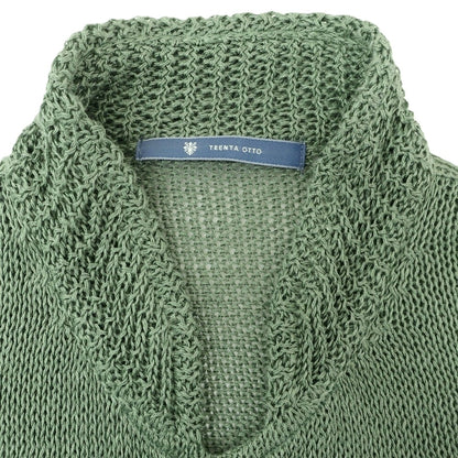 [Used] TRENTA OTTO Linen Knit Cardigan Green [1] [Condition Rank B] [Men&