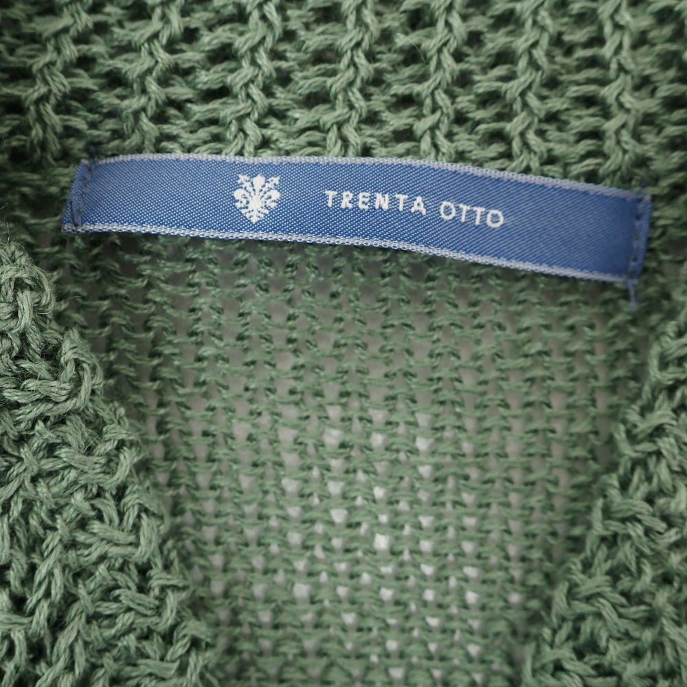 [Used] TRENTA OTTO Linen Knit Cardigan Green [1] [Condition Rank B] [Men&