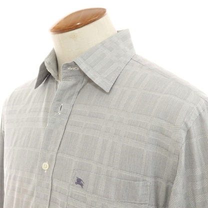 [Used] Burberry London BURBERRY LONDON Cotton Check Regular Collar Casual Shirt Grey [M] [Condition Rank C] [Men&