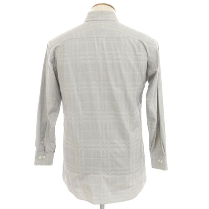 [Used] Burberry London BURBERRY LONDON Cotton Check Regular Collar Casual Shirt Grey [M] [Condition Rank C] [Men&