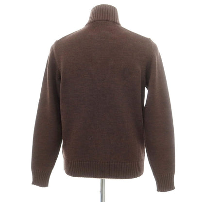 [New] ZANONE CHIOTO Kyoto mid gauge wool stand collar cardigan, melange brown [46] [Condition Rank N] [Men&