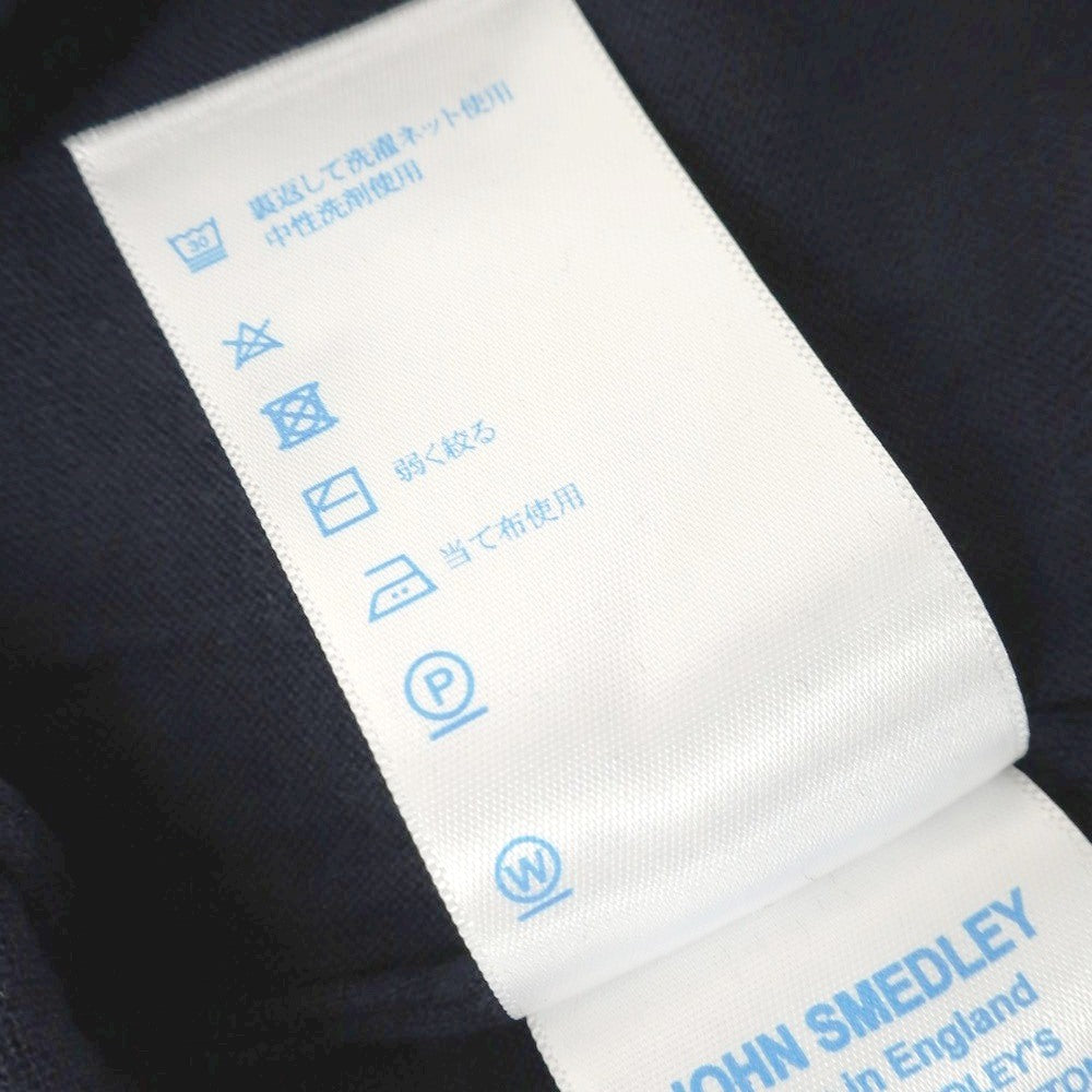 [Used] John Smedley JOHN SMEDLEY High gauge cotton V-neck pullover knit Navy [S] [Condition rank C] [Men&