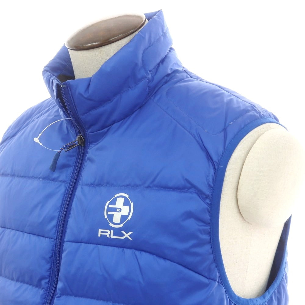 【中古】アールエルエックス ラルフローレン RLX RALPH LAUREN ナイロン ダウンベスト ブルー【 L 】【 状態ランクB 】【 メンズ 】