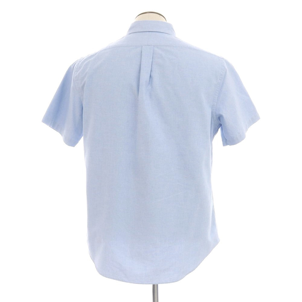 [Used] Ralph Lauren Cotton Oxford Button-down Short Sleeve Shirt Light Blue [L] [Condition Rank B] [Men&