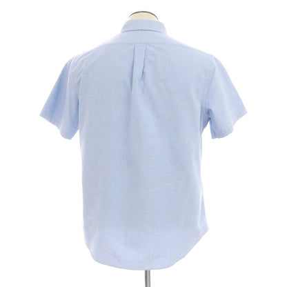 [Used] Ralph Lauren Cotton Oxford Button-down Short Sleeve Shirt Light Blue [L] [Condition Rank B] [Men&