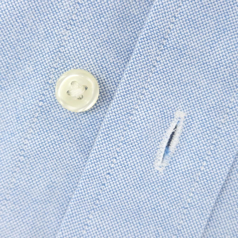 [Used] Ralph Lauren Cotton Oxford Button-down Short Sleeve Shirt Light Blue [L] [Condition Rank B] [Men&