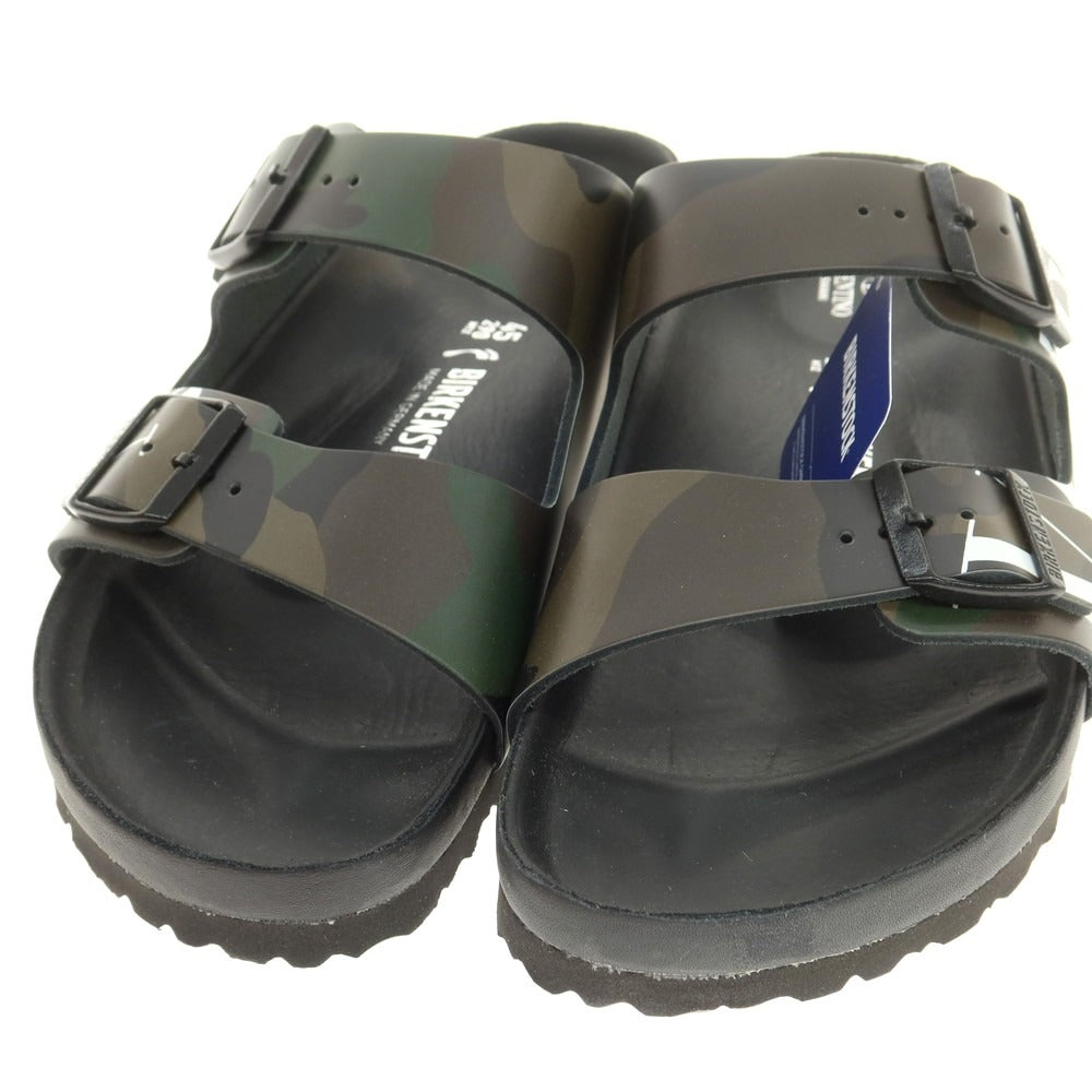 【中古】ヴァレンティノ ガラヴァーニ Valentino Garavani × BIRKENSTOCK アリゾナ カモフラージュ柄 サンダル オリーブxブラック【 45 】【 状態ランクA 】【 メンズ 】