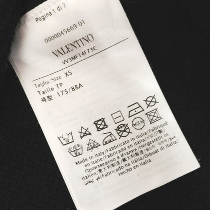 [Used] Valentino VALENTINO Stretch Cotton Hoodie Black [XS] [Condition Rank B] [Men&