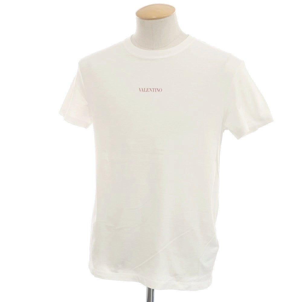 【中古】ヴァレンティノ VALENTINO コットン クルーネック 半袖Ｔシャツ ホワイト【サイズXS】【 状態ランクC 】【 メンズ 】 [CPD]