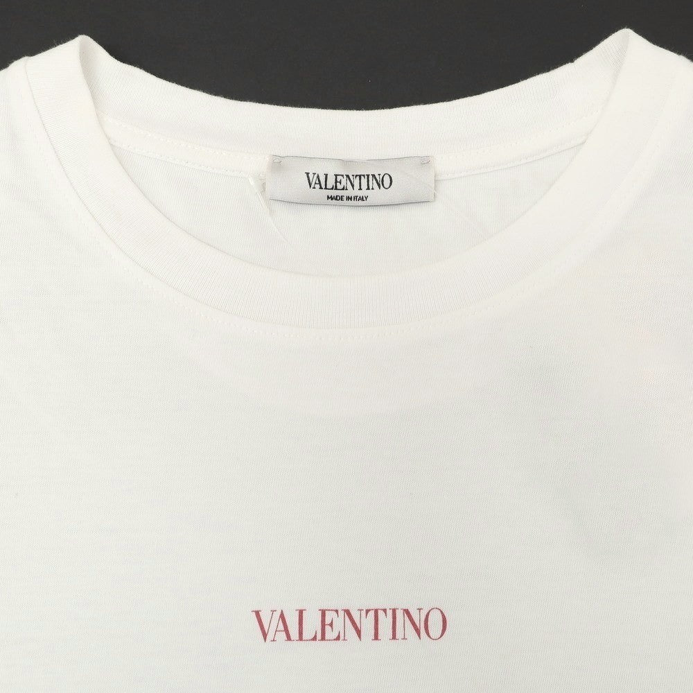 【中古】ヴァレンティノ VALENTINO コットン クルーネック 半袖Ｔシャツ ホワイト【サイズXS】【 状態ランクC 】【 メンズ 】 [CPD]