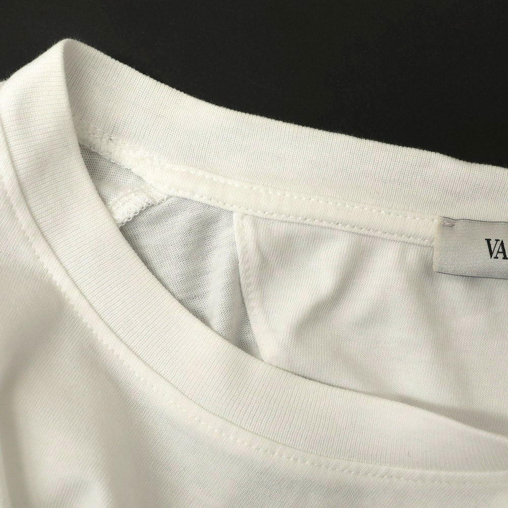 【中古】ヴァレンティノ VALENTINO コットン クルーネック 半袖Ｔシャツ ホワイト【サイズXS】【 状態ランクC 】【 メンズ 】[DPD]
