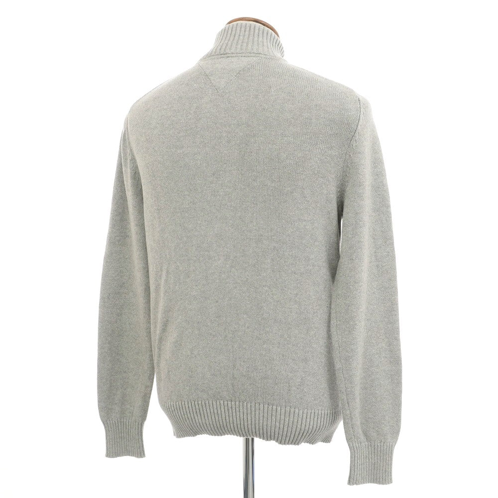 [Used] Tommy Hilfiger Mid-gauge Cotton Stand Collar Zip-up Cardigan Grey [M] [Condition Rank B] [Men&