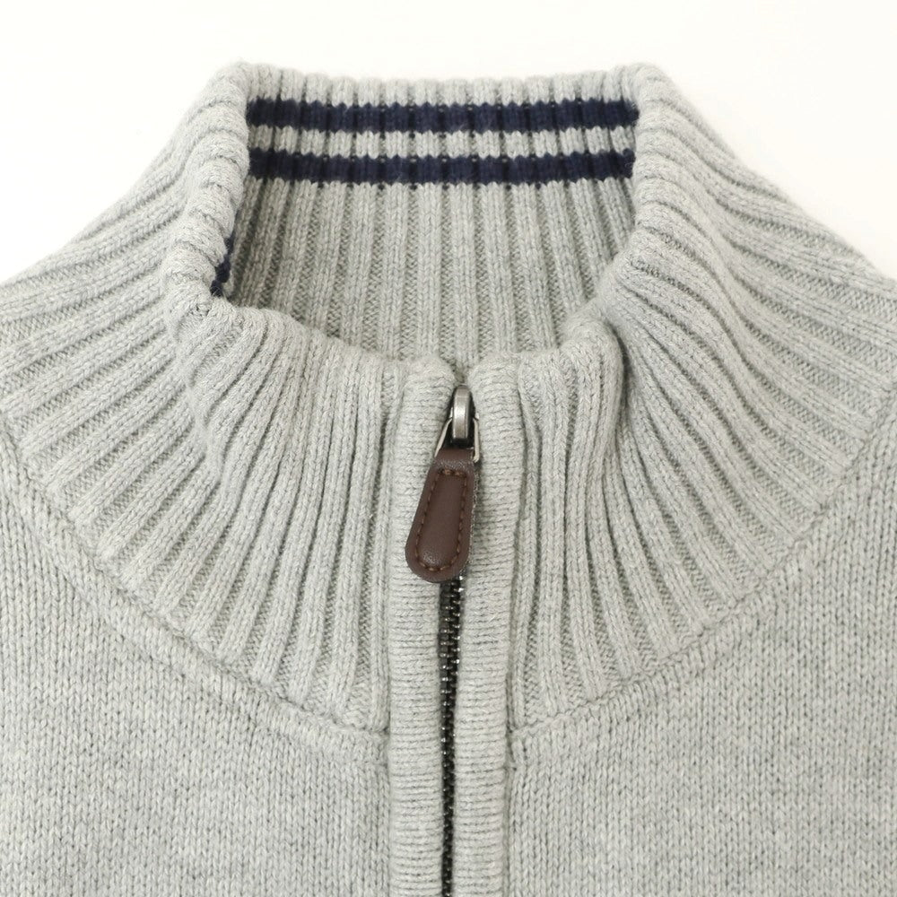 [Used] Tommy Hilfiger Mid-gauge Cotton Stand Collar Zip-up Cardigan Grey [M] [Condition Rank B] [Men&